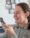 person with disability using mobile
