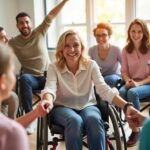 people with disability showing unity