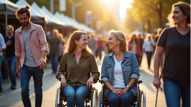 NDIS participants at Melbourne community event